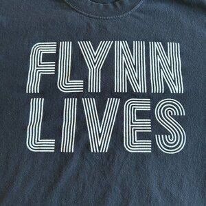 RARE Tron: Legacy Flynn Lives T-Shirt 2010 San Diego Comic-Con Promo Mens Med